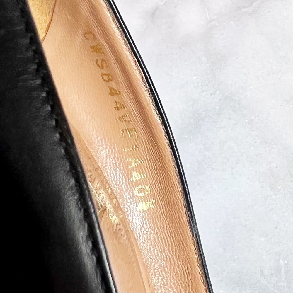 Valentino Garavani Black Leather Platform Pumps - Picture 8 of 8